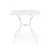 Tavolo in acciaio Kelsie bianco 70x70 cm