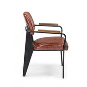 Sedia vintage  C-BR Nelly arancio scuro vintage 60x63x84h cm