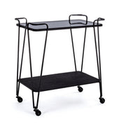 Carrello Zaira in metallo nero