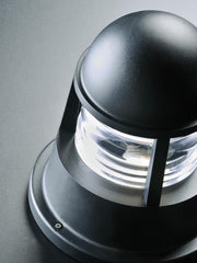 Lampada da esterno in alluminio pressofuso con diffusore in vetro trasparente grafite