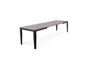 Tavolo allungabile antracite-nero 80 cm x 130- 290 cm H. 76 cm