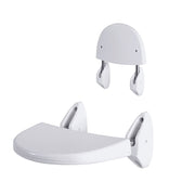 Sedile Pieghevole a Muro per Disabili Bianco  35x25 cm