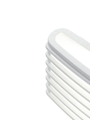 Applique in alluminio pressofuso con diffusore opalino - 10W, 950 lumen, luce calda bianco
