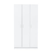 Armadio multiuso 3 ante bianco 90x45x170 cm