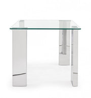 Tavolino NEW ARLEY gambe in mdf rivestite in acciaio 51h cm