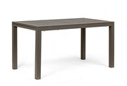 Tavolo per esterno allungabile in alluminio Caffè HILDE YK14 140-210x77x h75 cm