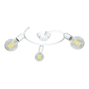 Plafoniera 3xE27 Montatura Verniciata Bianco E-Energy Daniela