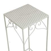 Colonnina metallo milena 1-3 quadra alta bianco cm 30x30h73
