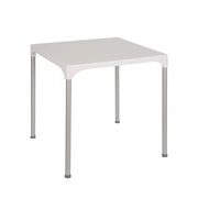 Tavolo Prime polipropilene bianco quadrato 70x70