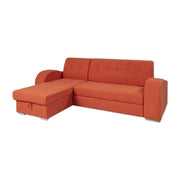 Divano angolare Alyssa penisola reversibile arancione 247x157