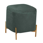 Puff velluto verde salvia cm38x38h45