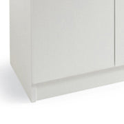 Armadio scarpiera multiuso Bianco in legno nobilitato 2 ante h130x71x38