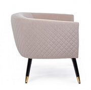 Poltrona rivestita stile atmosphere beige