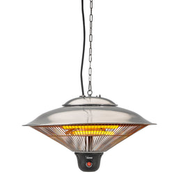 Stufa Radiante a Soffitto per Esterni - Riscaldamento Istantaneo - Potenza Regolabile - Telecomando Incluso - Dimensioni: 510x290x510 mm
