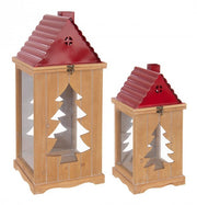 Set2 Lanterna Noel Rosso