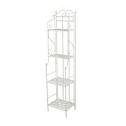 Scaffale classico Jessika bianco 4 ripiani