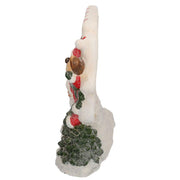 Scritta resina bianco rosso con led cm45x12h36
