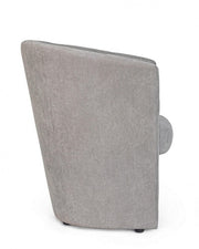 Poltrona in legno e tessuto Grigio Chiaro BELIZE 64,5x63x h76 cm