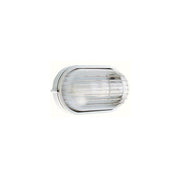 Plaf.Grande E27  linea industriale ovale  bianco