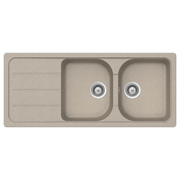 Samet Lavello 116x50 Granitovero1162v 2 vasche  gocciolatoio avena EFFEZ