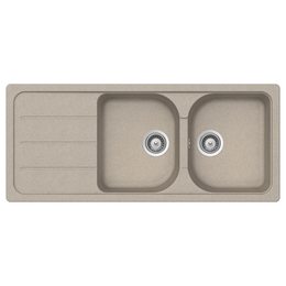 Samet Lavello 116x50 Granitovero1162v 2 vasche  gocciolatoio avena EFFEZ