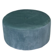 Puff velluto verde salvia tondo cm ø56h28
