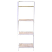 Scaffale in metallo Lucilla 4 ripiani bianco cm45x34xh122/135