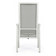 Sedia c-br reclinabile da giardino Steven Lunar 59x72x112h cm