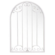 Specchio metallo avorio cm66x4h96