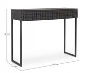 Consolle Dorset  2 cassetti stile industriale