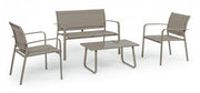 Set da giardino tortora Bizzotto pz 4