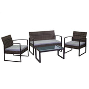 Salotto oregon in polyrattan da pezzi