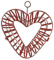 Ghirlanda portamele cuore ferro us-1005cm. 36 x 8 h 40