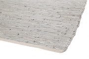 Tappeto pelle argento Helen