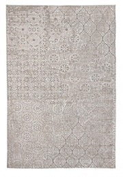 Tappeto grigio in fibre naturali stile fusion cm 160x230