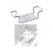 Sedile per vasca regolabile in acciaio verniciato bianco  19 x 26 x 65.5 cm