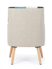 Poltrona tessuto patchwork Galatea