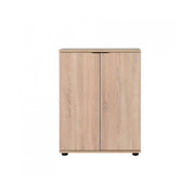 Mobile scarpiera multiuso 2 ante ripiani  sonoma  60x34xh.78 cm
