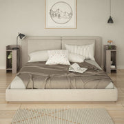 Set 2 tavolini comodini Elos colore light mocha 25x25x60 cm