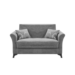 Divano due posti in tessuto con contenitore Grigio  BUKET 160x86x h85 cm