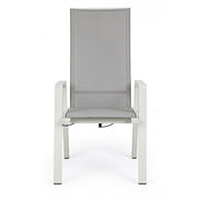 Sedia c-br reclinabile da giardino Steven Lunar 59x72x112h cm