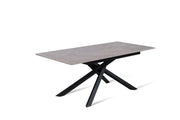 Tavolo allungabile antracite-nero 90 cm x 140- 190 cm H. 76 cm
