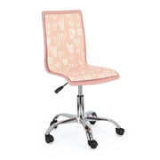 Sedia ufficio acciaio similpelle Young Hearts cm 42,5 x 40 x 87