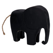 Elefante nero grande legno yo-3158a cm 28x8H25