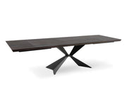 Tavolo allungabile con top impiallacciato rovere termocotto 200/300x100x76h cm