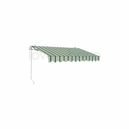 Tenda Da Sole Avvolgibile A Barra Quadra In Alluminio 300X200 Verde/Bianco Sangiorgio