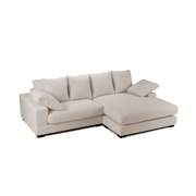 Divano Calgary beige penisola reversibile EFFEZ