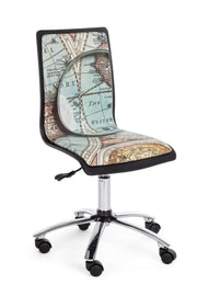 Sedia ufficio ecopelle acciaio Young Gulliver