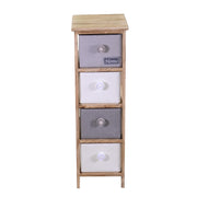 Mobiletto brenda cassettiera bottone 4 cassetti cm26x32h81