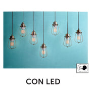 Quadro led lampadine cm60x40x1,8